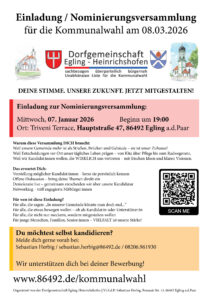 Einladung zur Aufstellungsversammlung